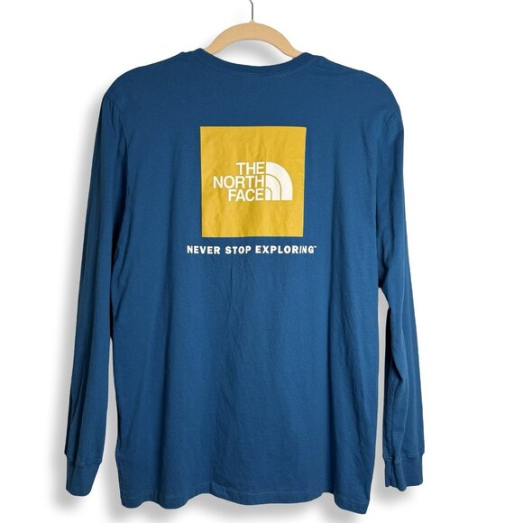 The North Face Other - The North Face Shirt Mens XL Long Sleeve Blue Never Stop Exploring Logo Outdoor
